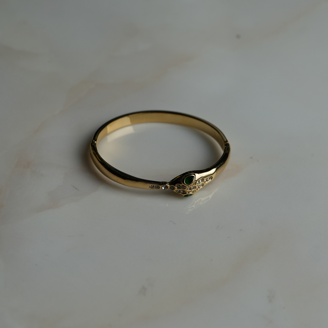 SNAKE HEAD GOLD BRACLET